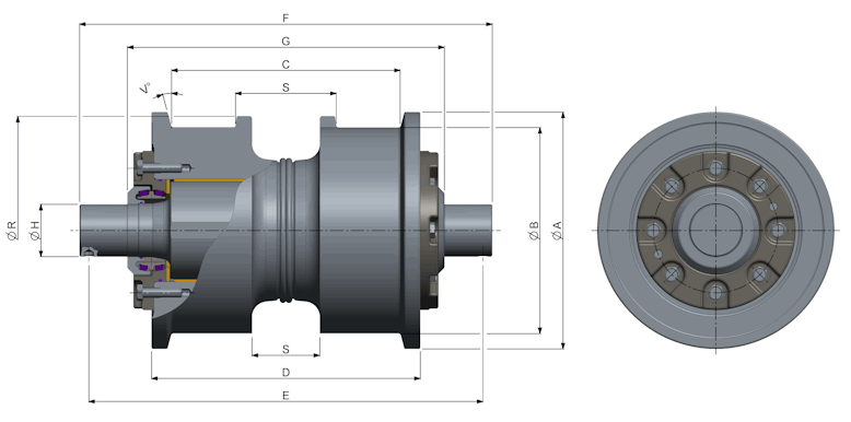 CR5429 Rodillo Inferior D/F 9W8706 D8 1053